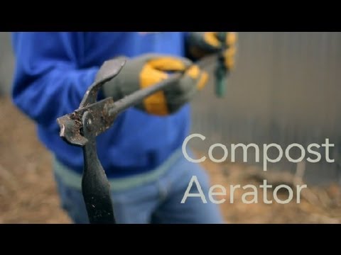 How to Use a Compost Aerator : Garden Tool Guides
